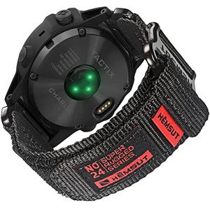 Horlogebandje van nylon, compatibel met Garmin, sportarmband voor Fěnix, Forerunner/Vivoactive/ Approach/MARQ/Quatix/D2 Series, robuuste reservearmband voor heren