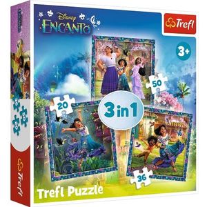 3-in-1 Puzzelset voor Kinderen - Encanto Thema (3 puzzels)
