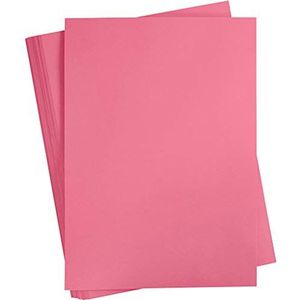 100 vellen karton papier A2 420 x 600 mm 180 g antiek roze