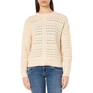 Vila Pull en tricot Vilisette L/S col rond pour femme, Bouleau, L