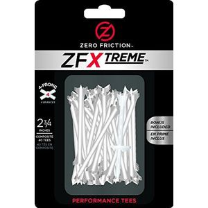 PGA Tour 40 Zero Friction Tees 4 Prongs 70 mm