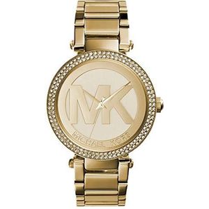 Michael Kors Parker horloge voor dames, kwartsuurwerk met roestvrijstalen of leren horlogeband