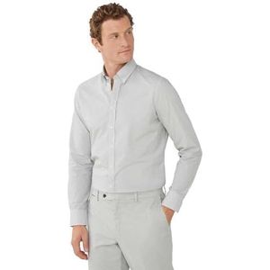 Hackett London Bedrukte sjaal overhemd heren, Groen (groen/wit)