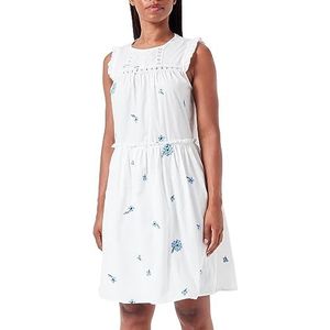 TILDEN Midi-jurk voor dames, Blauw gebroken wit