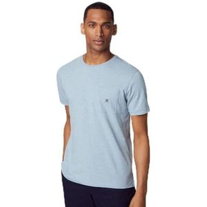 Hackett London CTN Linen Pocket Tee T-Shirt Homme, Blue (Airforce Blue), 3XL