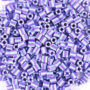 Vaessen Creative Tweekleurige strijkkralen, blauw-violet, 550 stuks, doe-het-zelf voor kinderen, sieraden, decoratie, huis en andere creatieve vrijetijdsideeën, 5 mm, Eén maat