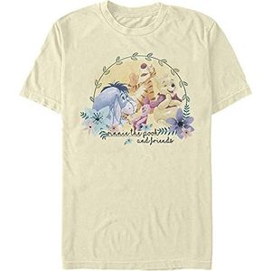 Disney Winnie and Friends T-shirt voor heren, crème, maat S, Crème