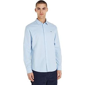 Tommy Jeans Klassiek Oxford overhemd Tjm casual overhemden voor heren, Chambray Blauw