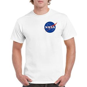 Nasa Core Logo T-shirt, wit (White White), XL heren, Wit (wit wit)