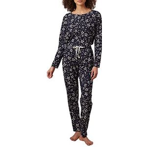 People Tree Stars Trousers Pyjama, sterren, dames, Navy Blauw