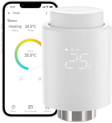 SONOFF ZigBee 3.0 thermostaatventiel, 1 stuk, raamdetectie, compatibel met Alexa/Google Home, vereist Zigbee Hub