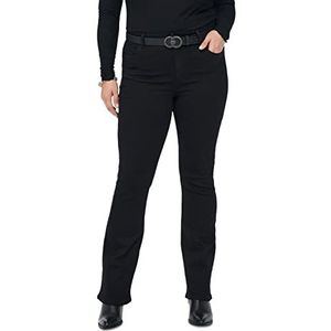 ONLY CARMAKOMA Carsally HW Flared Jeans BJ165 Noos, zwart, 46 W x 32 L dames, zwart.