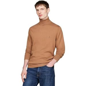 Tommy Hilfiger Pima Org Ctn Cashmere Roll Neck Mw0mw28048 Herentrui (1 stuk), safari canvas kaki