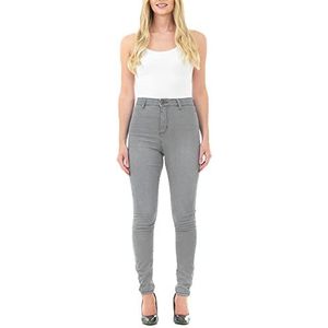 M17 M17 Dames Dames High Waisted Denim Jeans Skinny Fit Casual M17 Jeans Hoge Taille Dames Skinny Fit Casual Katoen met Zakken Dames, Medium Grijs