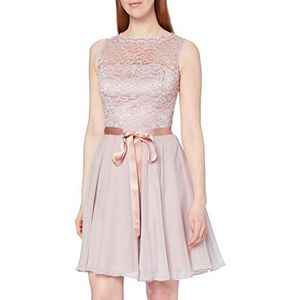 Robe Selina avec dentelle florale femme rose (rose clair 6969) - Taille: 42