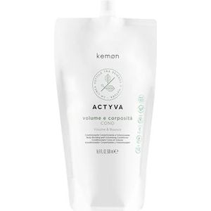 Kemon - Actyva Volume et Corposité Cond, balsem voor fijn haar, volumizend, met lijnzaad, siliconenvrij, 500 ml