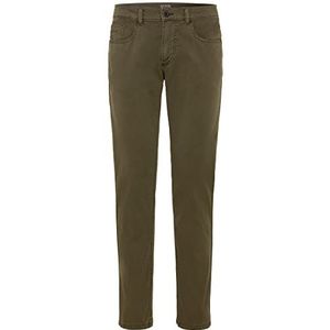 camel active Madison heren slim fit 5-pocket jeans van katoen in donkergroen 38W/36L donkergroen 38W/36L, Donkergroen