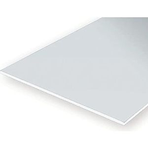 Evergreen 9060 - polystyreenplaat, 150 x 300 x 1,50 mm, 1 speelstuk, wit