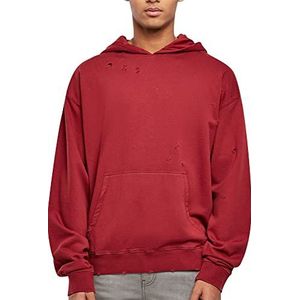 Urban Classics Distressed Hoody voor heren, Bloodstone