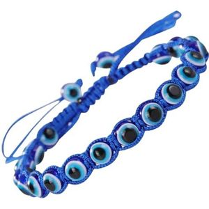 Nazar Armband Boncuk oog Turks blauw boze oog Magic Boze Eye armband voor heren dames kinderen baby roestvrij staal satijn, Gesatineerd roestvrij staal