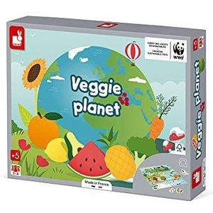 Janod - gezelschapsspel 2-in-1 Veggie Planet – educatief spel over groenten en fruit – gemaakt in Frankrijk – partnerschap WWF – karton FSC-gecertificeerd – vanaf 5 jaar J08640