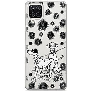 ERT GROUP Samsung A12 / M12 / F12 hoes - Disney One Hundred en One Dalmatians 002 - Perfect aangepast aan de vorm van de mobiele telefoon, gedeeltelijk transparant