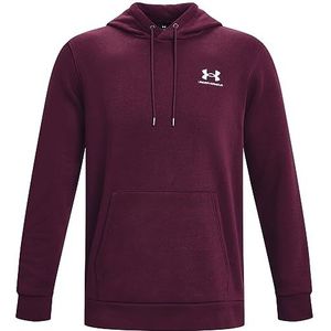 Under Armour Ua Essential fleece hoodie voor heren, fleece tops, Paarse steen