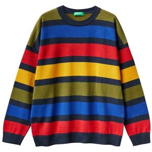 United Colors of Benetton Trui voor kinderen en jongeren, Righe Multicolori 955, 120, Righe meerkleurig 955