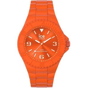 Ice-Watch - ICE Generation Flashy oranje - Oranje herenhorloge met siliconen band - 019873 (Large), Oranje, riem