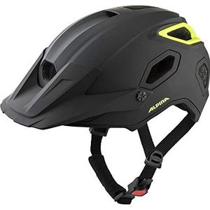 ALPINA COMOX Unisex Fietshelm voor volwassenen, neonzwart, mat, 57-62 cm