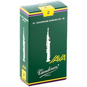 Vandoren SR302 Java 10 vellen voor sopraan-saxofoon 2, groen