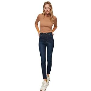 Trendyol Navy Lacivert vrouwen Jeans High Waist Skinny, Navy Blauw