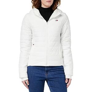 Tommy Hilfiger Nauwsluitende jas met capuchon, gevoerd, Sorona, stoffen, ecru, XS dames, ecru, XS, ECRU