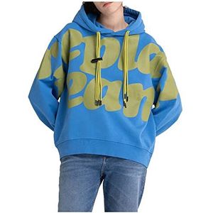 Replay W3632b Sweatshirt met capuchon voor dames, 972 Blauw