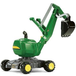 Rolly toys 421022 - rollyDigger John Deere volledig functionele plastic bagger, groen