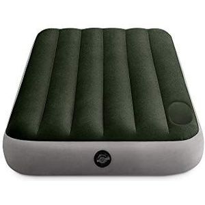 Intex Dura-Beam 64761E Fiber-Tech Standaard luchtmatras, Twin Size, geïntegreerde voetpomp, bedhoogte 25,4 cm, draagvermogen 136,1 kg