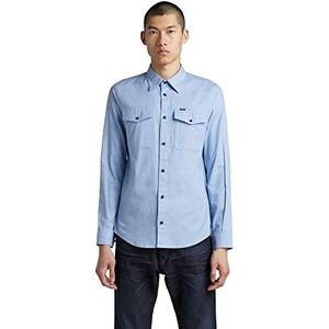 G-STAR RAW Herenhemd Marine Slim Bont (Dk Lapo Blue Htr C963-d412) XXL, meerkleurig (Dk Lapo Blue Htr C963-d412)