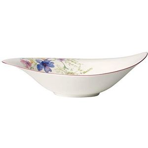 Villeroy & Boch Mariefleur Serve & Salad slakom, 36 x 24 cm, premium porselein, wit/meerkleurig