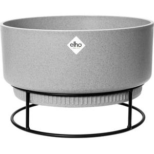 elho B.for Studio Bowl 30 bloempot voor binnen, Ø 29,5 x H 19,1 cm, grijs/levend beton