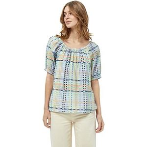 Minus Luretta Chemisier à manches courtes pour femme, 6075p Mango Sorbet Print, 48