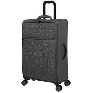 it luggage Citywide koffer met 8 wielen, 73,7 cm, Houtskool, 29"", It Luggage Citywide koffer met 8 wielen, zacht, geruit