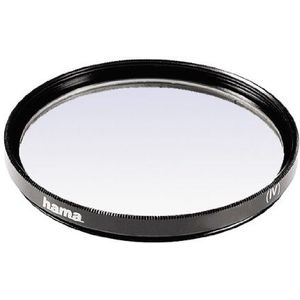 Hama UV-filter (UV-bescherming en bescherming, 2x compensatie, antireflecterende behandeling, voor 49 mm cameralens, O-Haze, behandeld) zwart