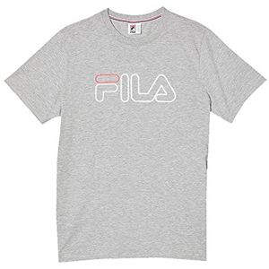 FILA Saarlouis T-shirt voor kinderen, uniseks, Lichtgrijs chinees
