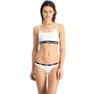 PUMA Dames bikini 2P Pack – kleur: wit/wit, Talla: M