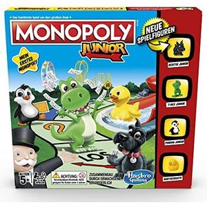 Monopoly Junior, de klassieker van bordspellen voor kinderen, familiespel, vanaf 5 jaar