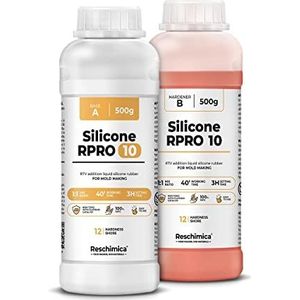 R PRO 10 Silicone(zacht) mal maken, siliconenrubber, vloeibare silicone voor schimmels maken, mallen maken Silicone mengverhouding 1:1 (1 kg)