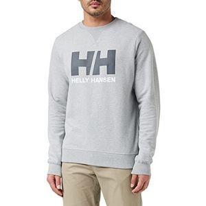 Helly Hansen Sweatshirt met ronde hals voor heren met Hh-logo, grijs.