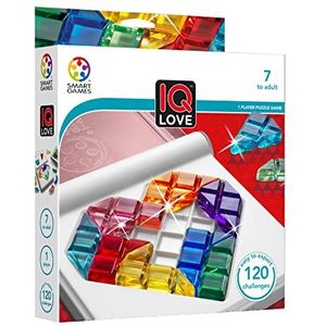 SmartGames IQ Love - Puzzelspel voor 1 speler vanaf 7 jaar met 120 uitdagingen