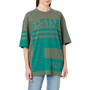 G-STAR RAW T-shirt unisexe Scarf Graphic Boxy Tops pour femme, Vert (Lt Hunter D22290-c336-8165), S