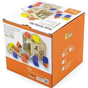 VIGA - Box 14,5 cm puzzel Encastro eerste kindertijd speelgoed 821, meerkleurig, 6934510536596